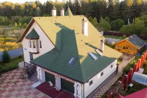 Однослойная гибкая черепица Shinglas Технониколь Фокстрот Эвкалипт