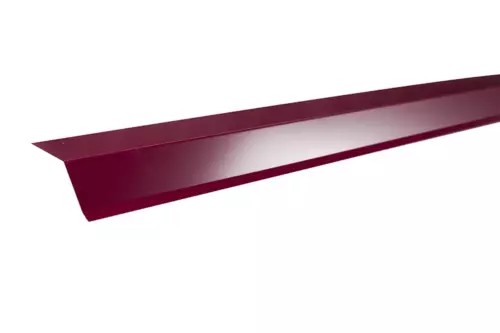 Карнизная планка для гибкой черепицы, RAL 3005 Красный, Полиэстер