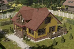 Многослойная гибкая черепица Docke Dragon Europa Красный, уп. 2.38 кв.м