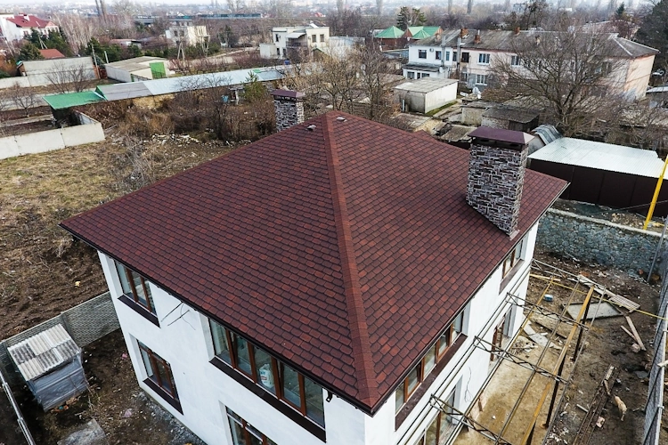 Однослойная гибкая черепица Docke Premium Женева Чили, уп. 3.1 кв.м